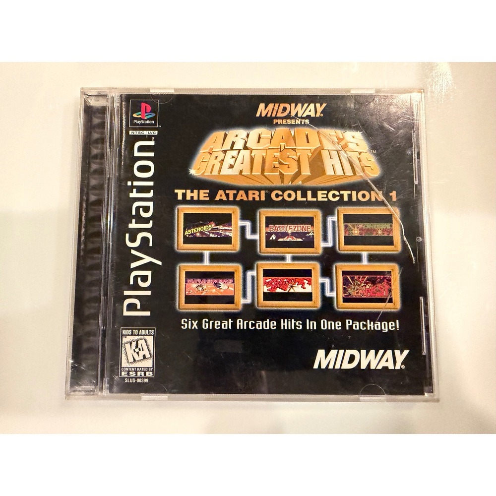 Midway Arcade Greatest Hits Atari Collection 1 Sony PlayStation 1 PS1 SLUS-00399